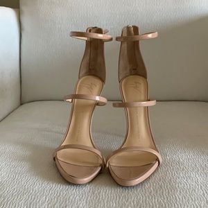 Giuseppe Zanotti three strap patent heel
